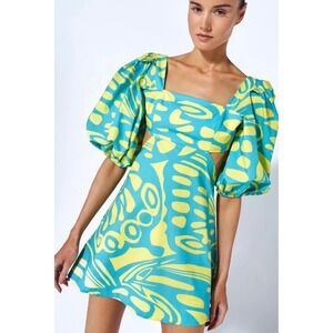 chinese dress ladies Dainty Romantic Linen Mini Dress White – Gabi Swimwear main image 1